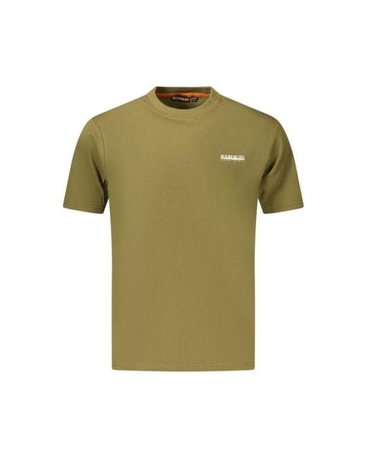Napapijri Green Verde Cotton Men T for men