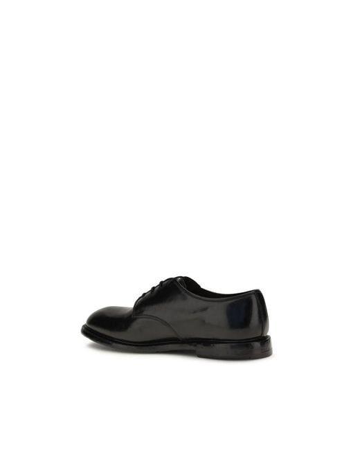 Premiata Black Calf Leather Bos Taurus Oxfords And Derbies for men