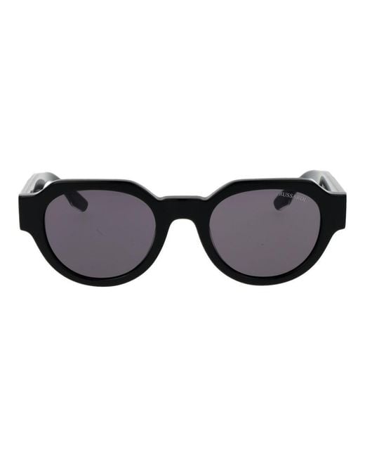 Trussardi Black Acetate Sunglasses