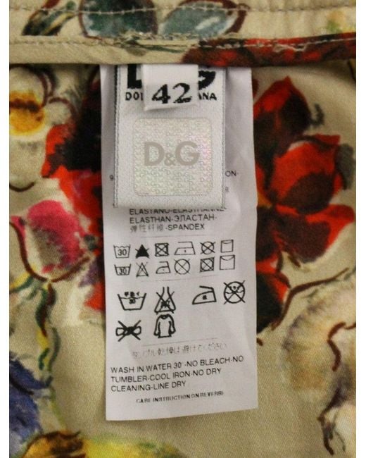 Dolce & Gabbana Natural Cotton Chinos Pants