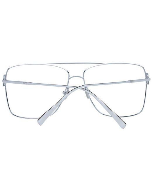 Tod's Metallic Silver Optical Frames