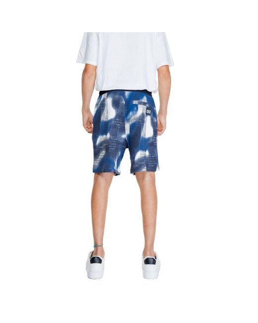 ARMANI EXCHANGE Blue Cotton Bermuda Shorts for men