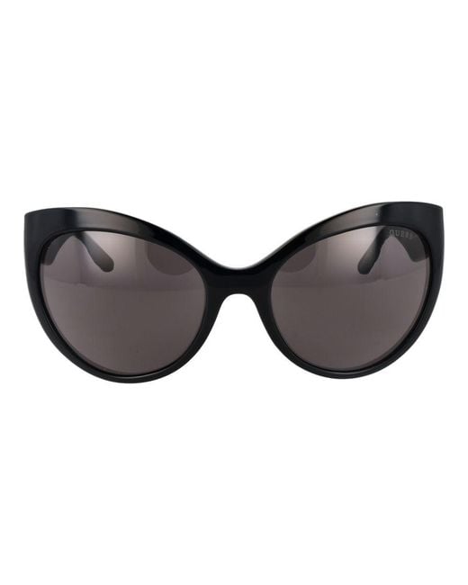 Guess Black Sunglasses Patterned Temples