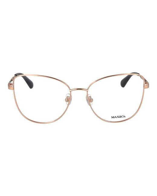 MAX&Co. Metallic Rose Gold Metal Glasses (frames)
