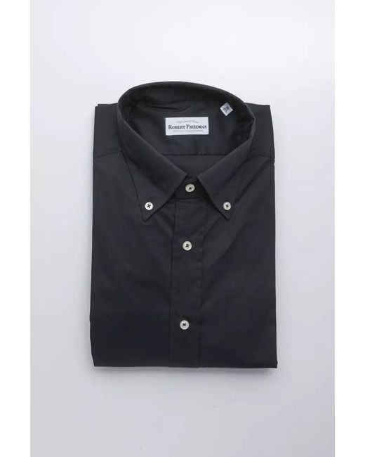 Robert Friedman Black Cotton Shirt for men