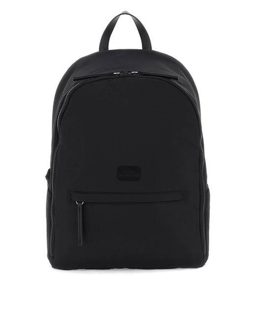 A.P.C. Black Nylon Back Pack for men