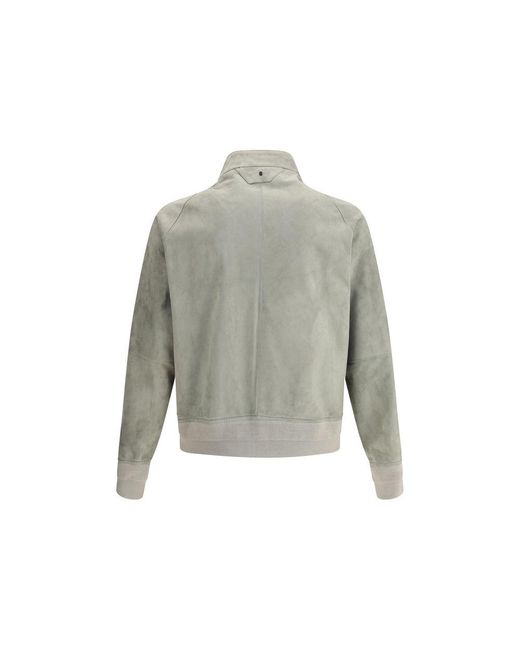 Salvatore Santoro Gray Suede Jacket for men