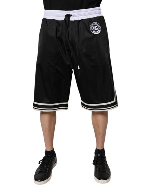 Dolce & Gabbana Black Sport Shorts for men