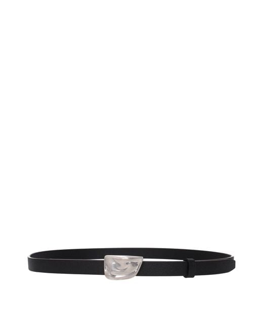 Burberry Black Leather Regular Belt