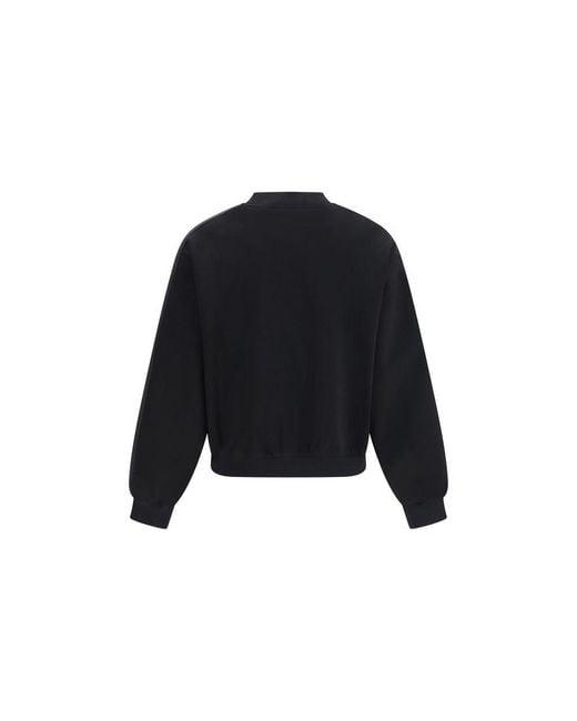 Moose Knuckles Blue Black Cotton Sweatshirt