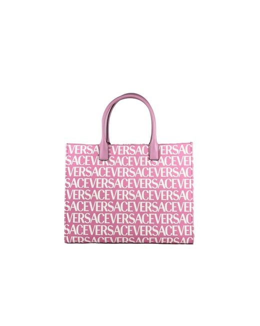 Versace Medusa Large Canvas Large Tote Bag Baby Pink