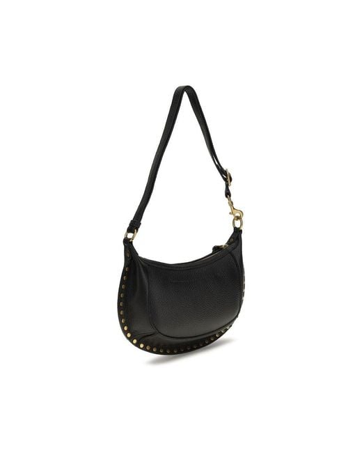 Isabel Marant Black Oskan Moon Shoulder Bag