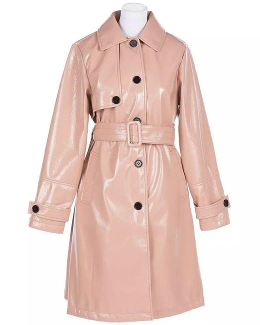 Twin Set Pink Polyester Jackets & Coat