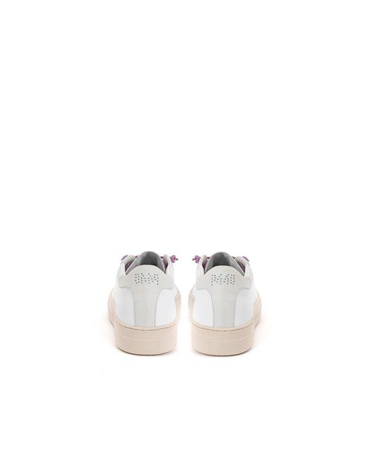 P448 White John Leather Sneakers