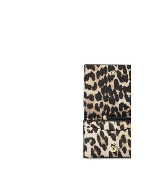 Ganni Black Multicolor Recycled Polyester Wallet