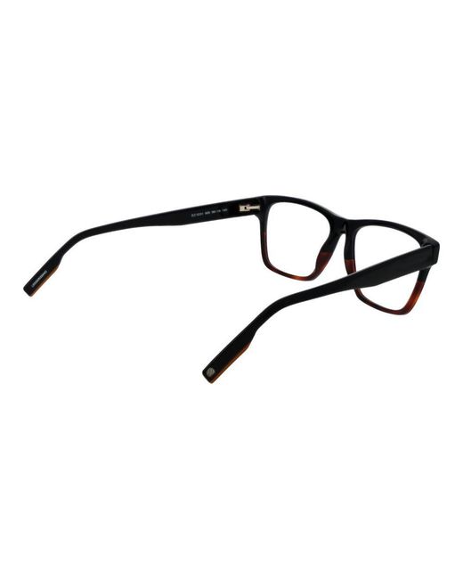 Zegna Black Acetate Glasses (Frames) for men