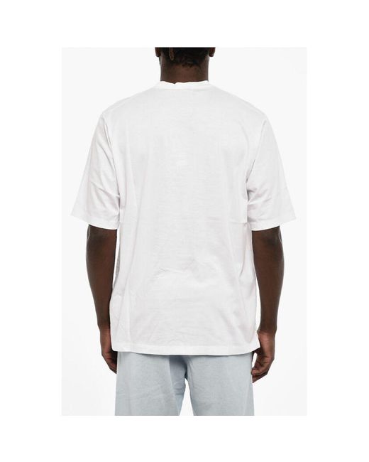 DSquared² White Frontal Printed Crew for men