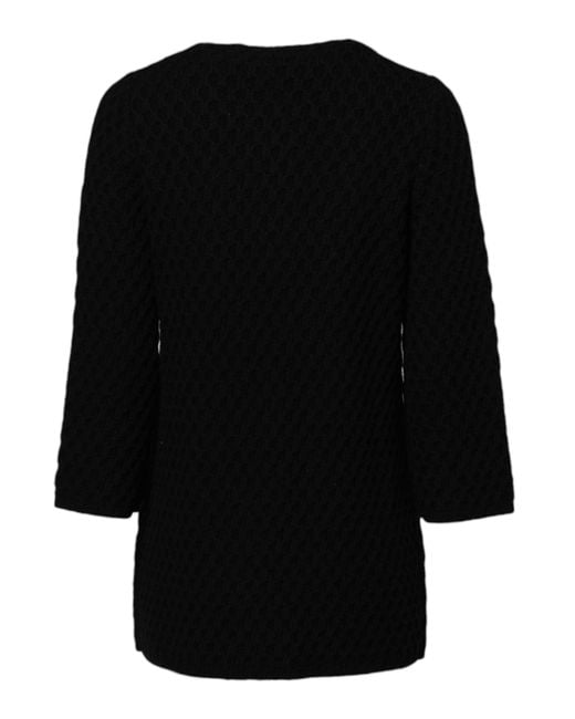 Dolce & Gabbana Black Cashmere Quilted Embellished Jacket for men