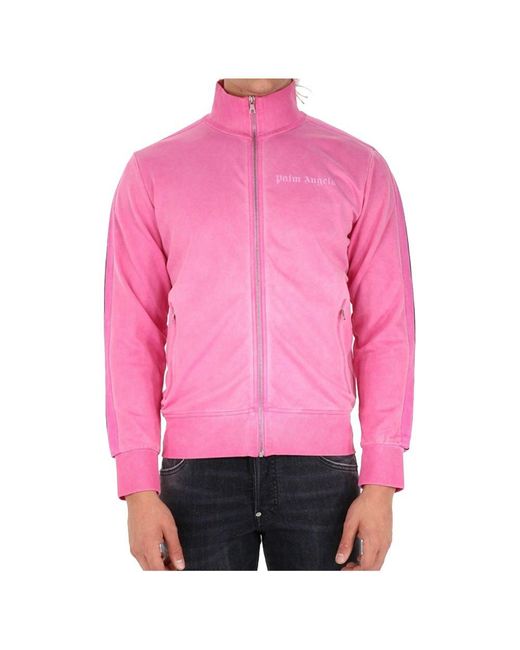 Palm Angels Pink Nylon Turtleneck Jacket For Trendsetters for men