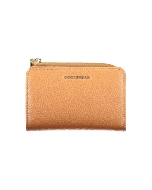 Coccinelle Orange Slim Leather Bifold Wallet