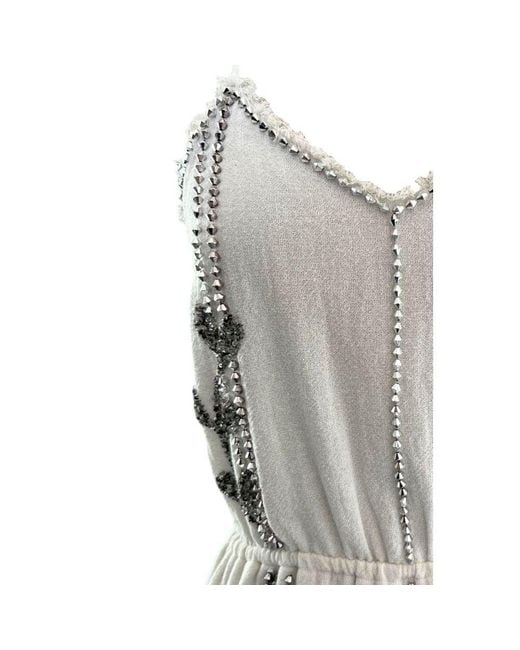 Trussardi White Cotton Dress