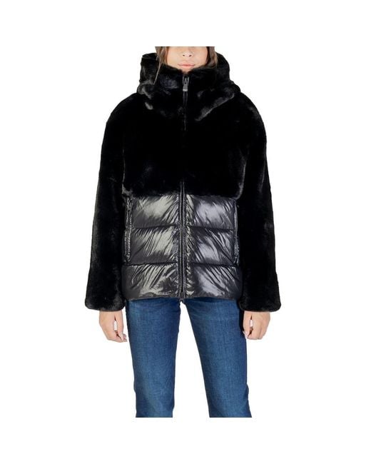 Blauer Black Polyester Coat
