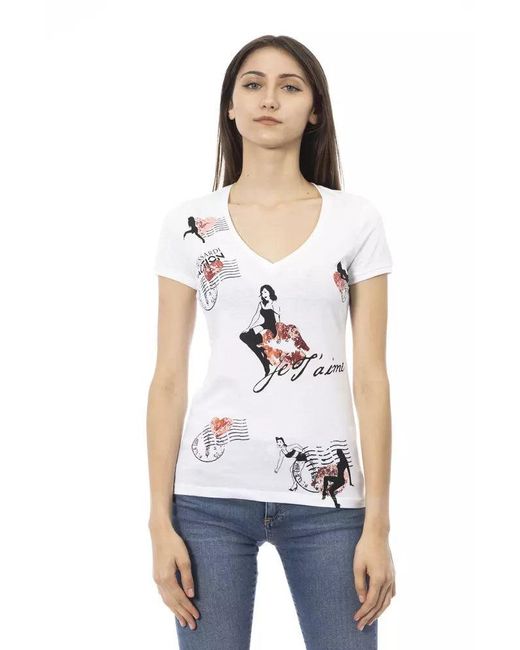 TRUSSARDI ACTION White Cotton 's Top
