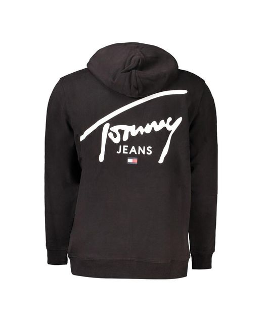 Tommy Hilfiger Gray Black Cotton Men Sweater for men