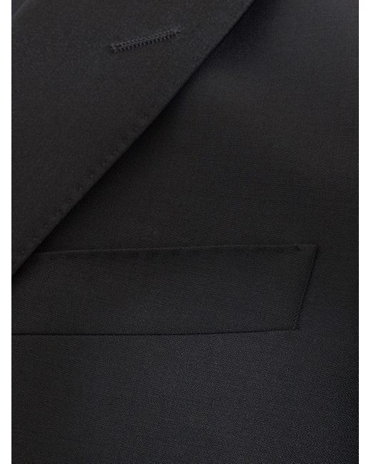 Dolce & Gabbana Three Piece Smoking Black Suit for men