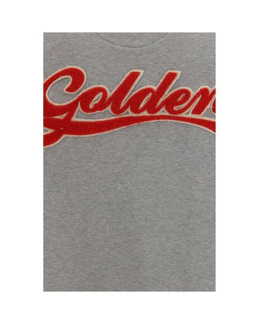 Golden Goose Deluxe Brand Gray Cotton Sweatshirt for men