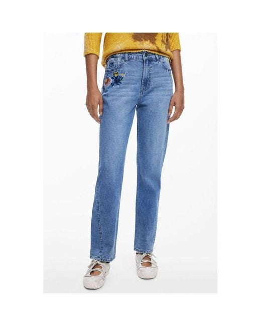 Desigual Blue Cotton Jeans Denim
