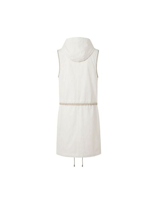 Malo Gray White Cotton Jacket