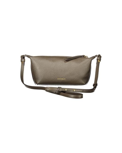 Coccinelle Gray Brown Leather S Bag