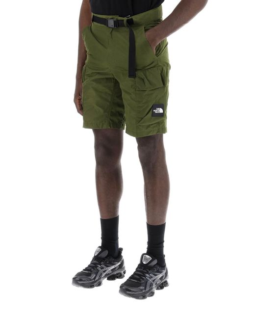 The North Face Green Ripstop Cargo Bermuda Shorts for men