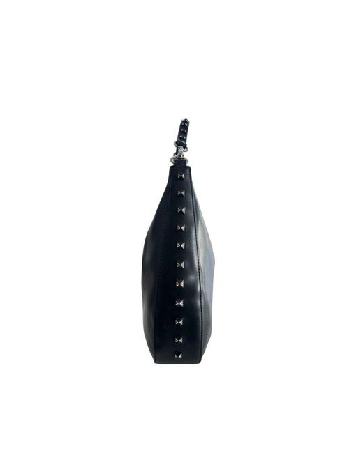 Twinset Blue Black Pu Shoulder Bag