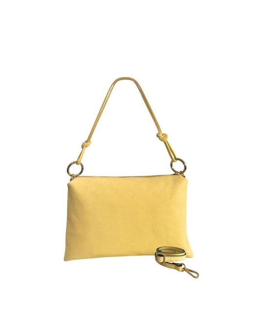 Baldinini Yellow Leather Bag