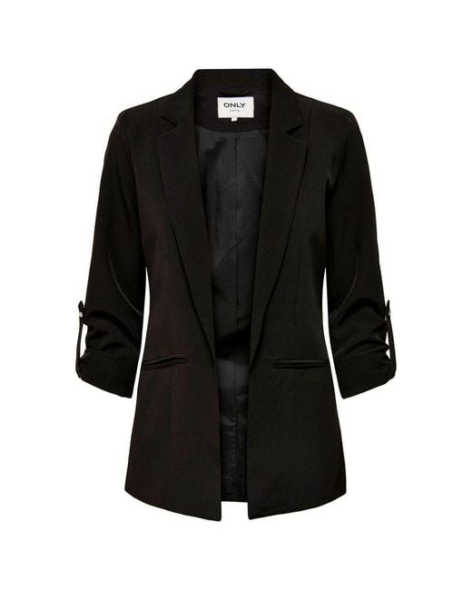 ONLY Black Polyester Suits & Blazer