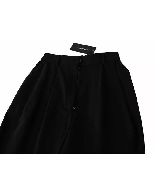Dolce & Gabbana Black Cropped Trousers