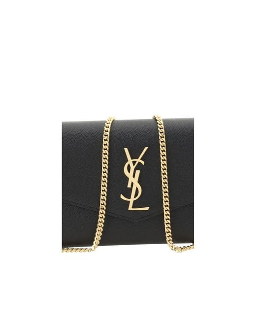 Saint Laurent Black Calf Leather Bos Taurus Shoulder Bag