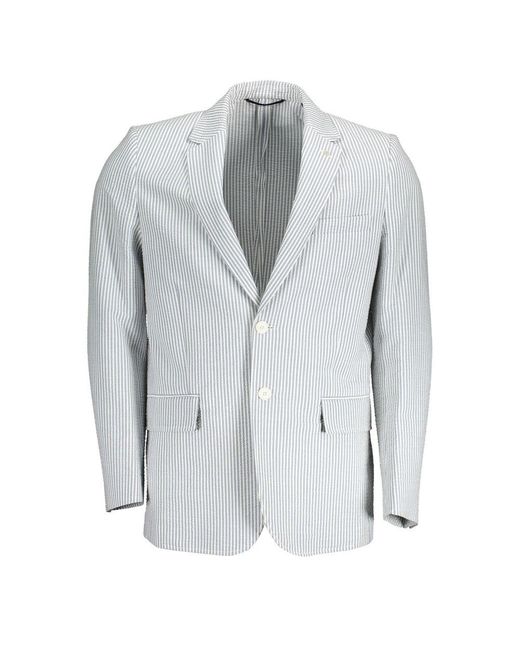 Gant Gray Cotton Jacket for men