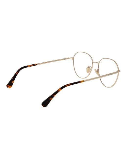 Max Mara Metallic Gold Metal Glasses (frames)
