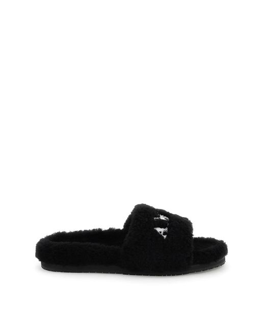 Mens slides store with fur