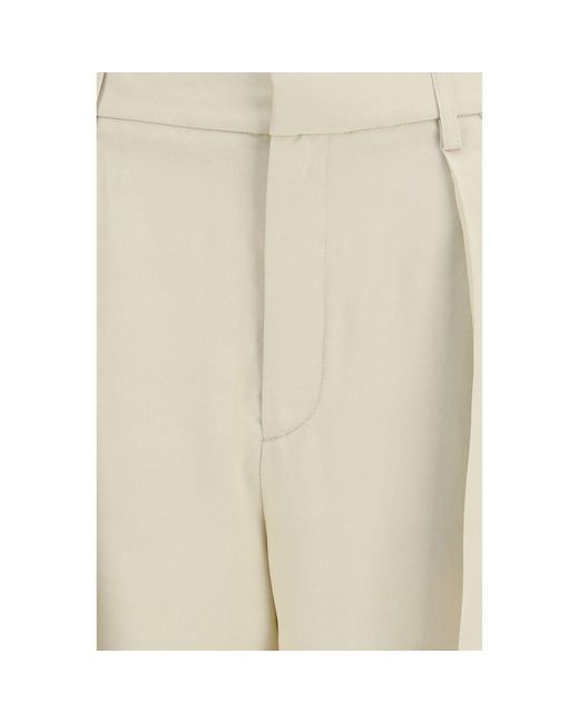 Jacob Cohen Natural Beige Viscose Casual Pants