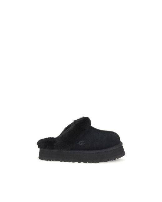 Ugg Black Disquette Slides