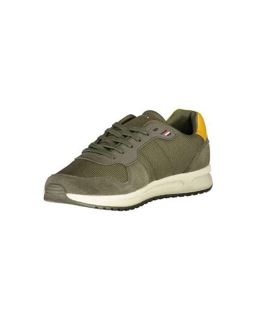 Tommy Hilfiger Green Polyester Sneaker for men