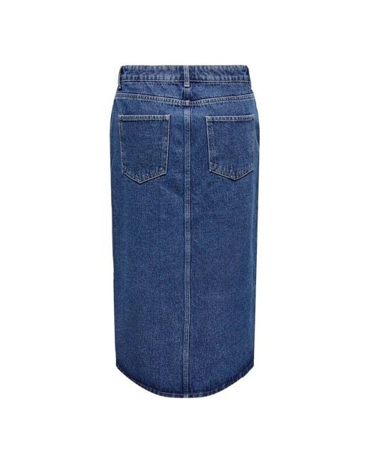 ONLY Blue Cotton Skirt