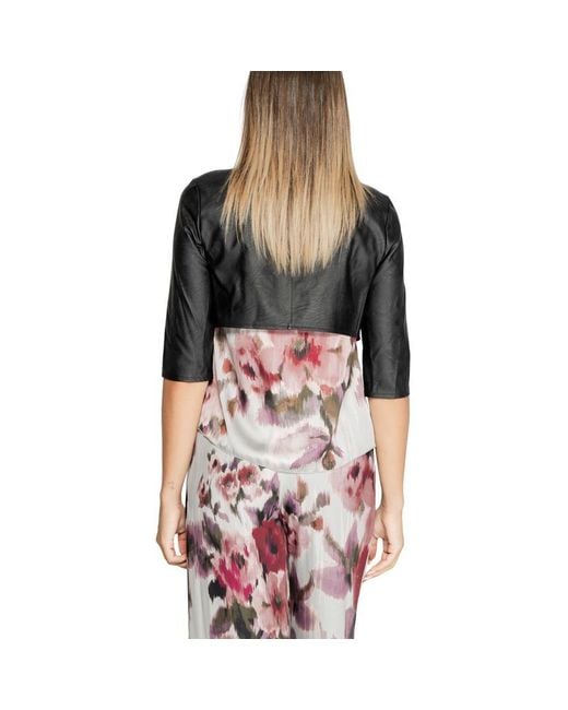 Rinascimento Black Polyethylene Cardigan