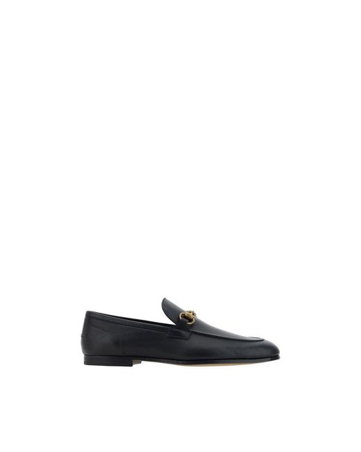Gucci Black Calf Leather Bos Taurus Slip for men