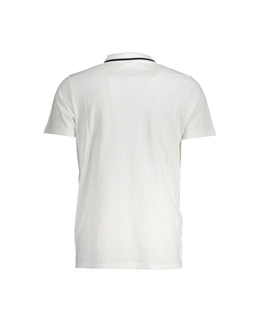 Fila White Cotton Polo for men