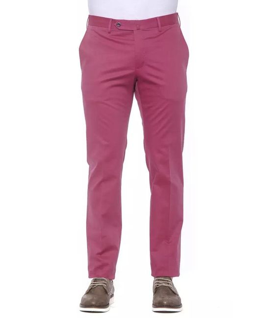 PT Torino Red Fuchsia Fashion Trousers for men